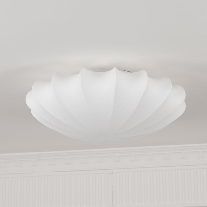 Schalenförmige Stoff-Deckenlampe Elegantes Design