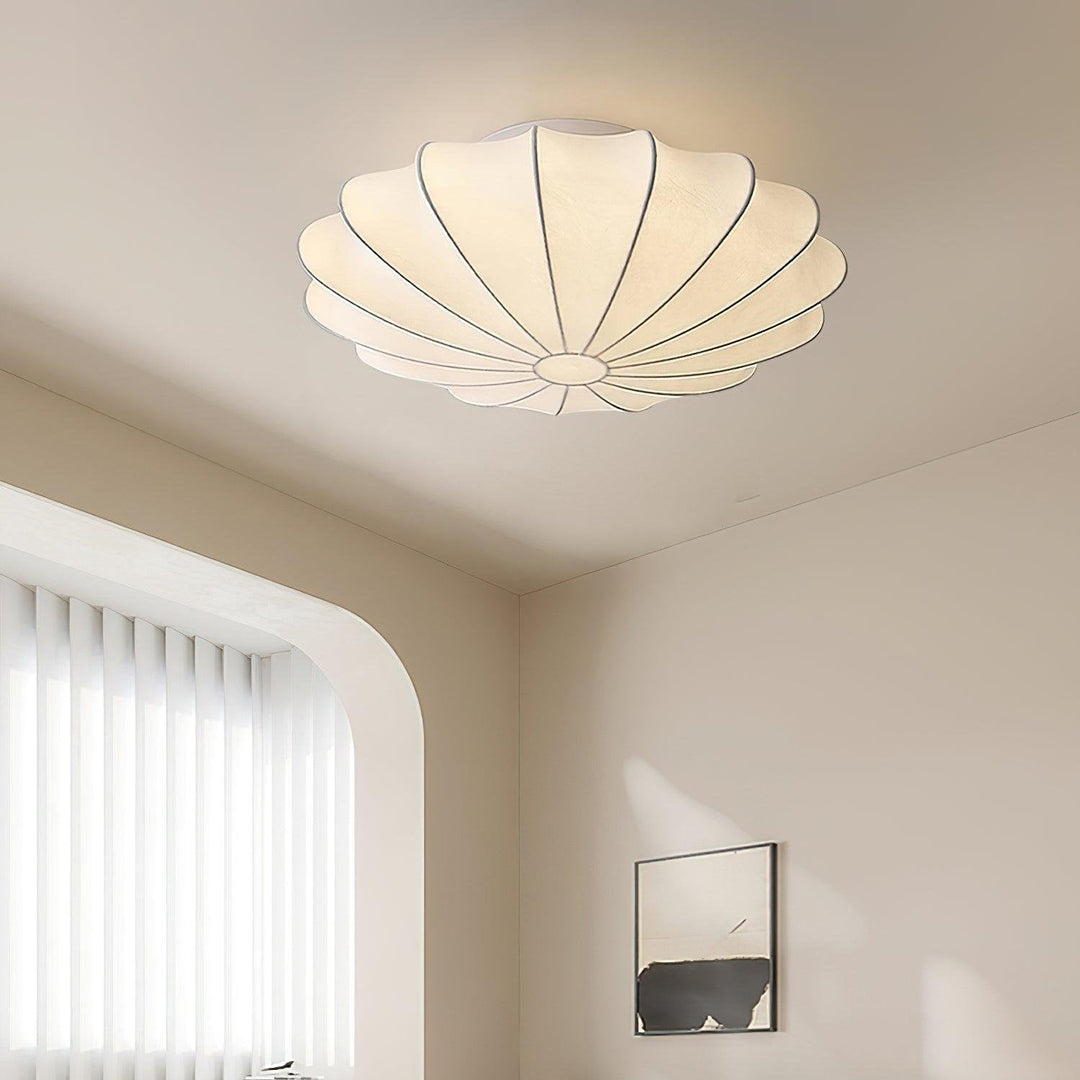 Schalenförmige Stoff-Deckenlampe Elegantes Design