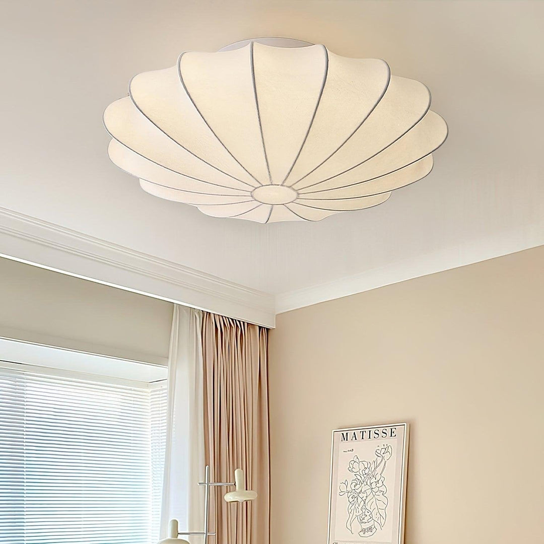 Schalenförmige Stoff-Deckenlampe Elegantes Design