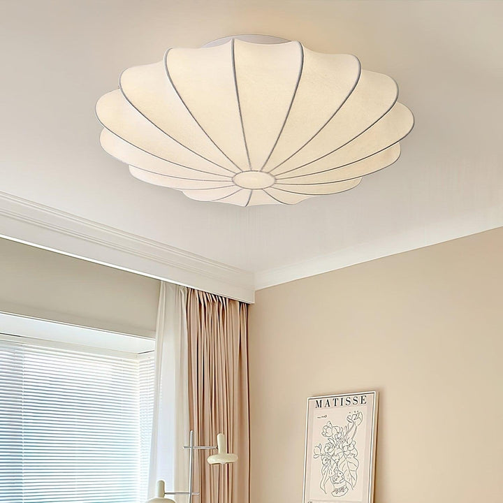 Schalenförmige Stoff-Deckenlampe Elegantes Design