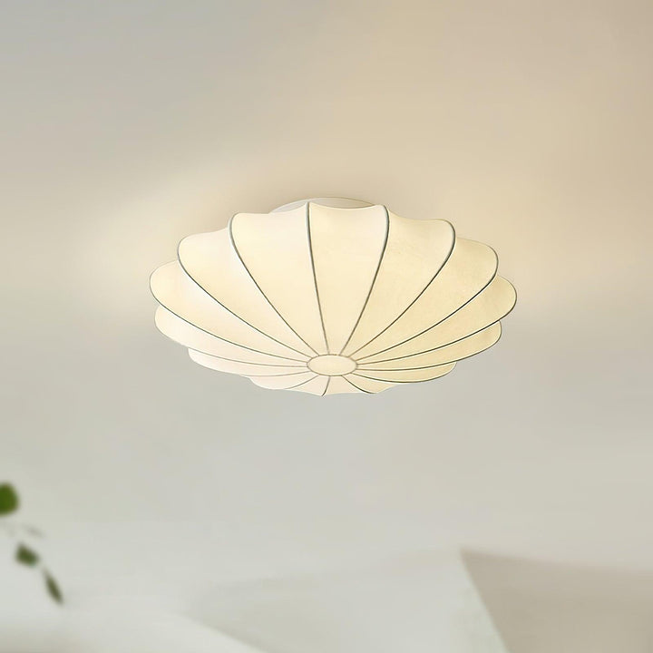 Schalenförmige Stoff-Deckenlampe Elegantes Design