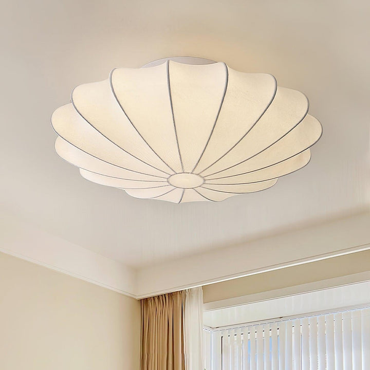 Schalenförmige Stoff-Deckenlampe Elegantes Design