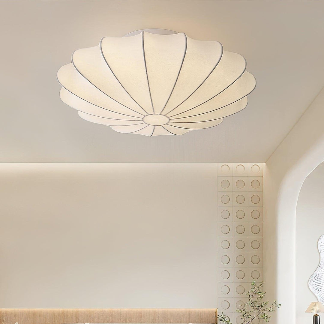 Schalenförmige Stoff-Deckenlampe Elegantes Design