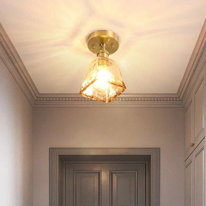 Nordische Deckenleuchte mit kreativem Glaskuppel-Design – Modernes Design für Flur und Wohnzimmer