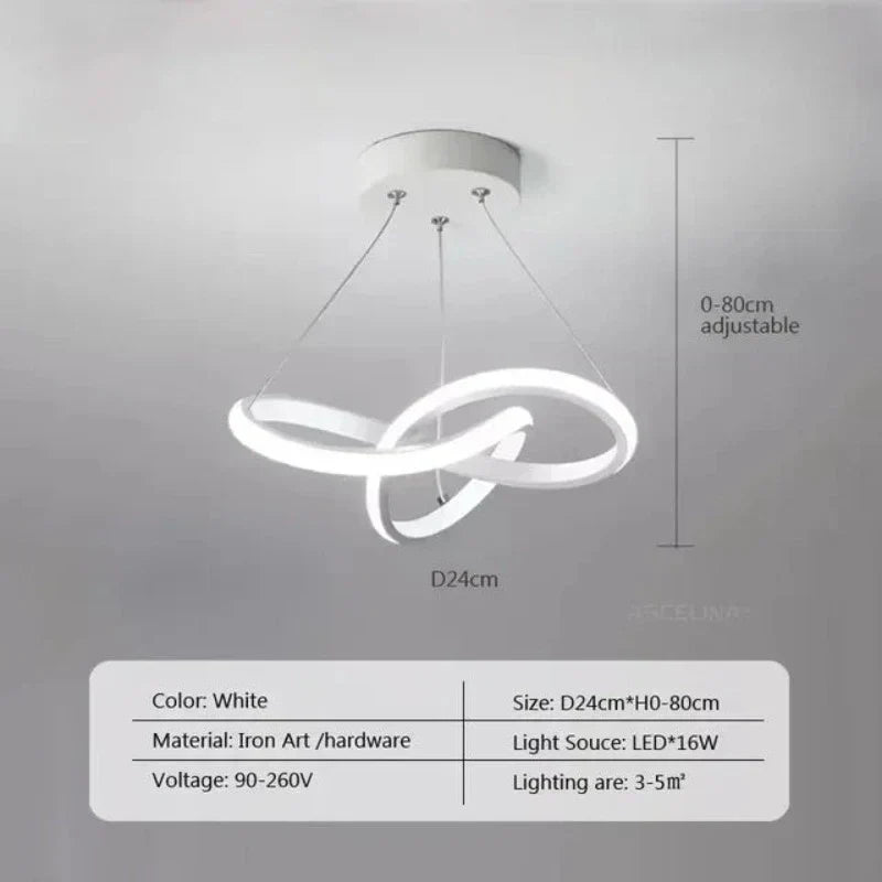 LumiWave LED Deckenlampe | Energieeffiziente Designlampe für Wohnzimmer, Schlafzimmer & Küche | Modernes LED Licht