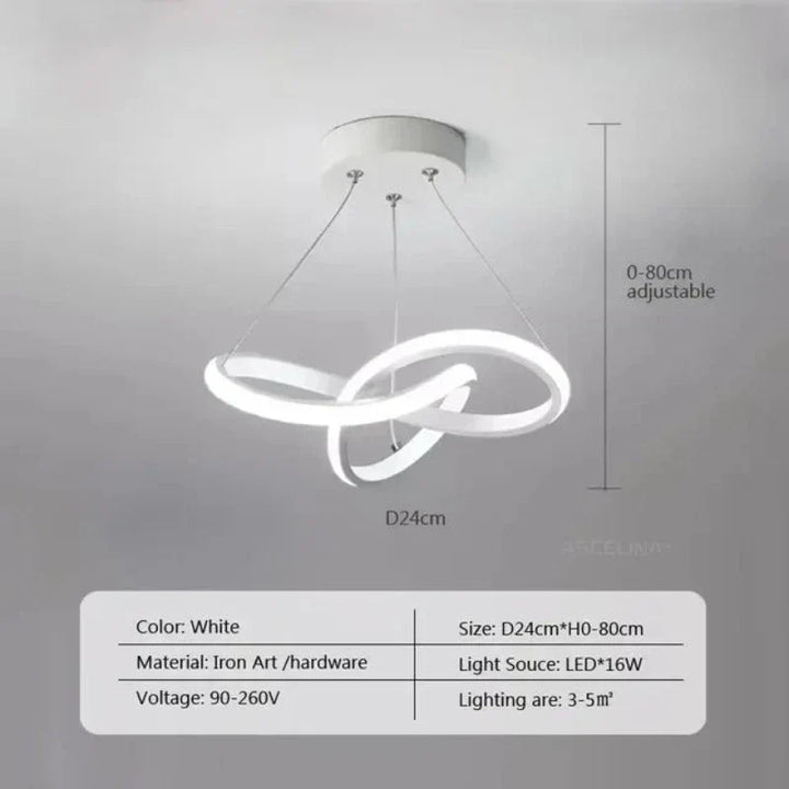 LumiWave LED Deckenlampe | Energieeffiziente Designlampe für Wohnzimmer, Schlafzimmer & Küche | Modernes LED Licht