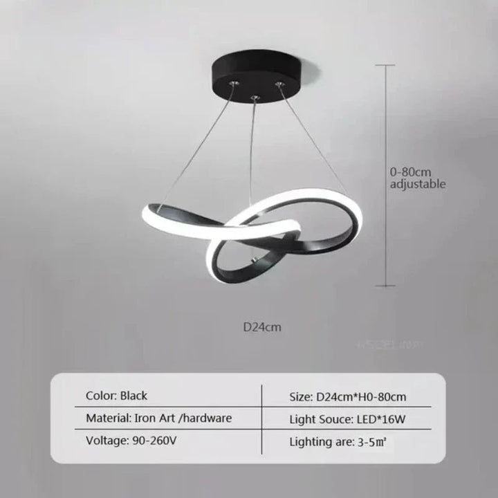 LumiWave LED Deckenlampe | Energieeffiziente Designlampe für Wohnzimmer, Schlafzimmer & Küche | Modernes LED Licht