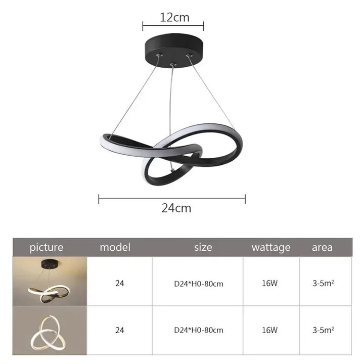 LumiWave LED Deckenlampe | Energieeffiziente Designlampe für Wohnzimmer, Schlafzimmer & Küche | Modernes LED Licht