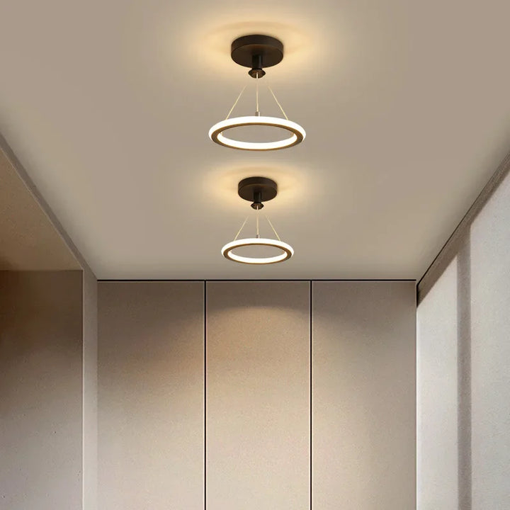 Moderne LED-Deckenleuchte für Flur und Eingangsbereich, minimalistische Beleuchtung