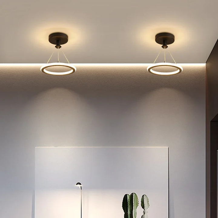 Moderne LED-Deckenleuchte für Flur und Eingangsbereich, minimalistische Beleuchtung