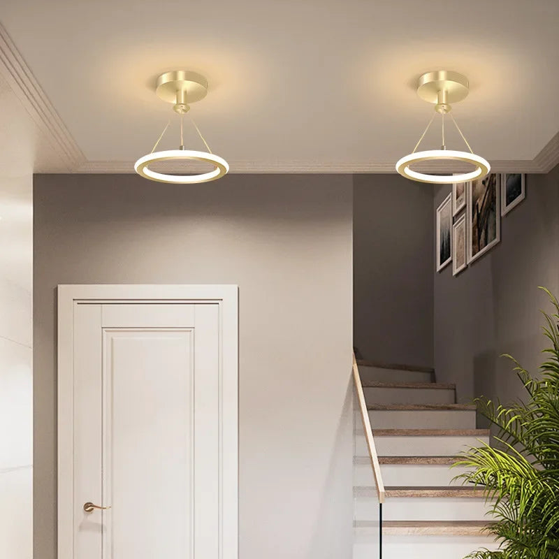 Moderne LED-Deckenleuchte für Flur und Eingangsbereich, minimalistische Beleuchtung