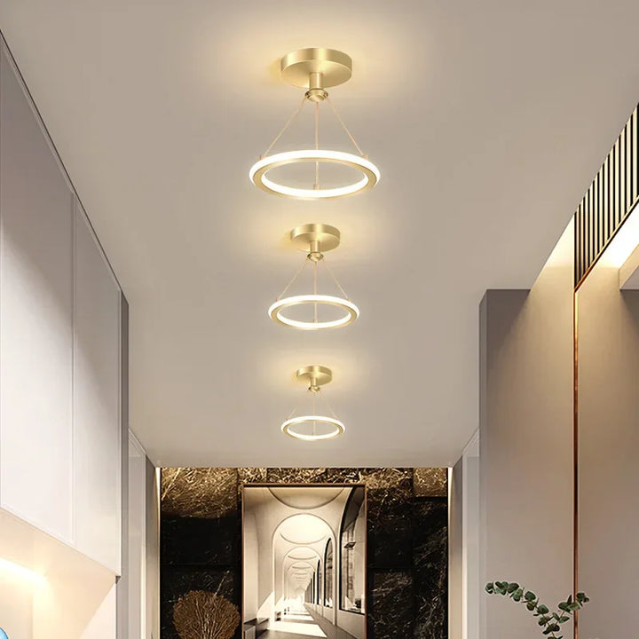 Moderne LED-Deckenleuchte für Flur und Eingangsbereich, minimalistische Beleuchtung