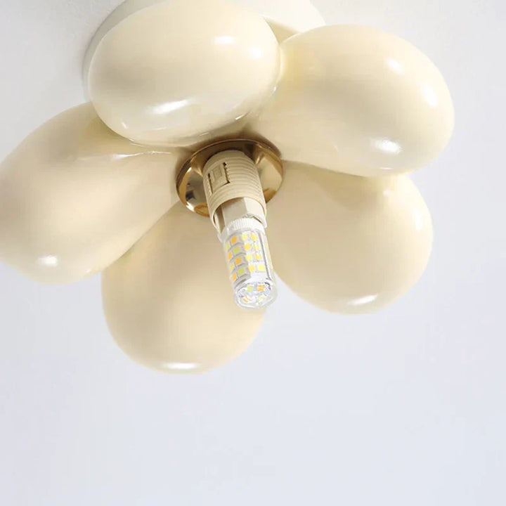Skandinavische Blumen Glas Deckenlampe