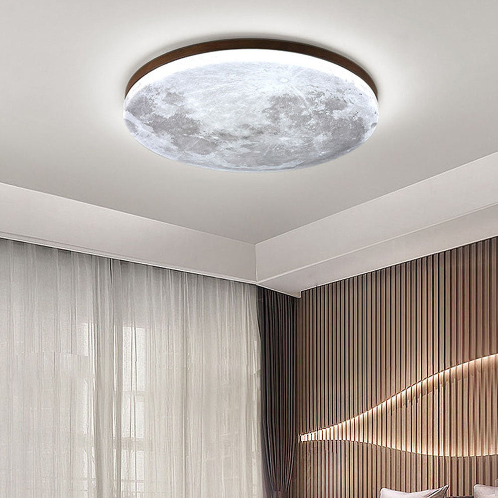 LunaGlow - Mondlampe Deckenlampe mit sanfter LED-Beleuchtung