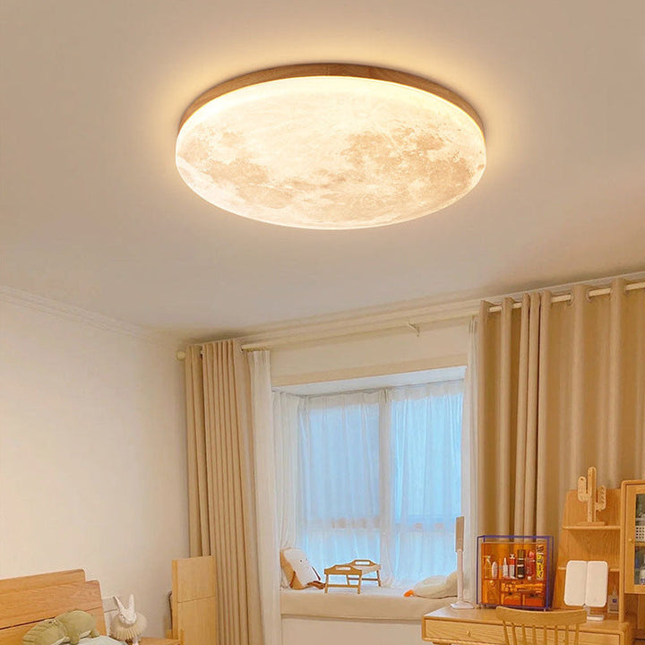 LunaGlow - Mondlampe Deckenlampe mit sanfter LED-Beleuchtung