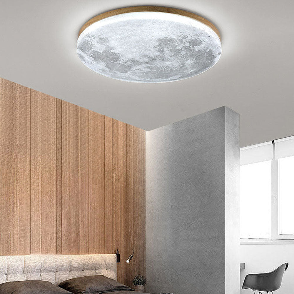 LunaGlow - Mondlampe Deckenlampe mit sanfter LED-Beleuchtung