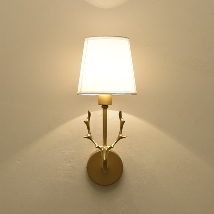 Geweih Wandleuchte