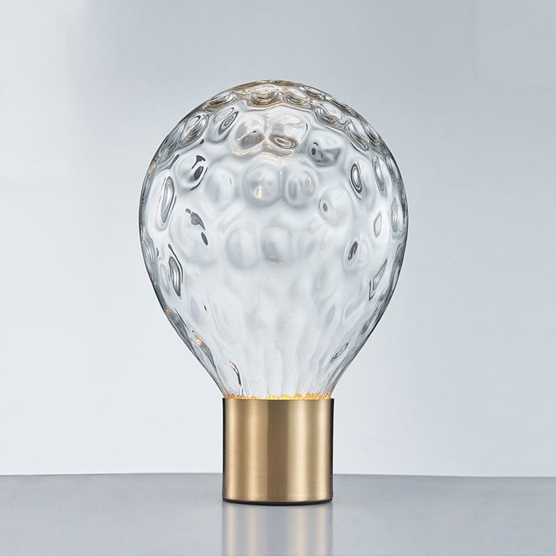 Künstlerische Glastischlampe
