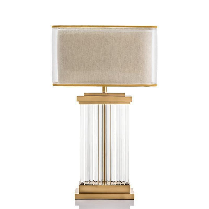 Moderne dekorative Tischlampe mit Kristallakzenten