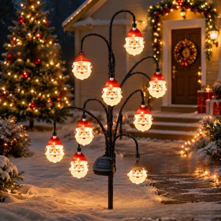 Outdoor Solarbetriebene Rentier LED Stecklicht Girlande