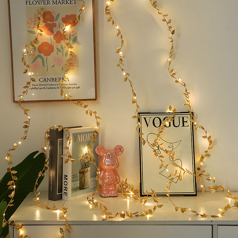 Dekorative LED Blatt Lichterkette
