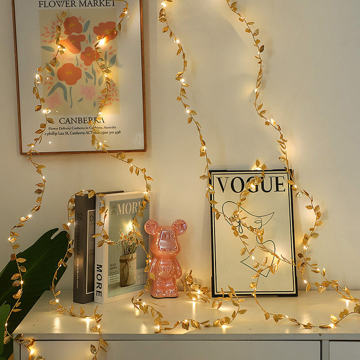 Dekorative LED Blatt Lichterkette