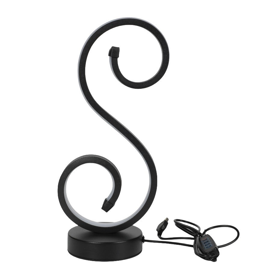 Krumme dekorative Akzentlampe
