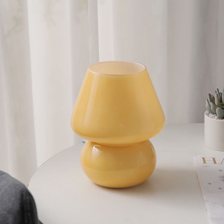 Glas Mosaik Pilz Tischlampe