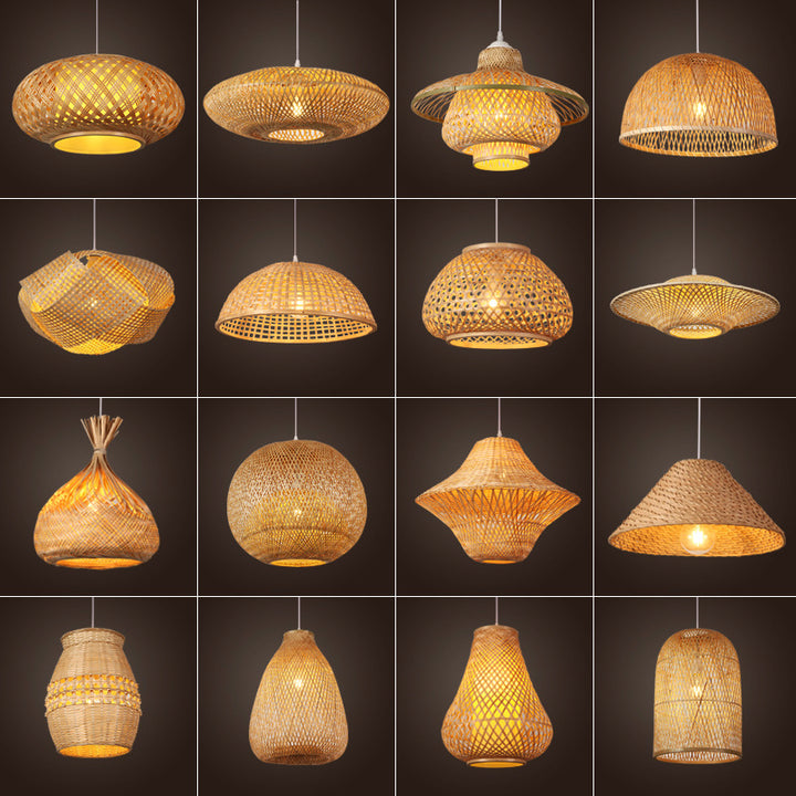 Woven Bamboo Deckenlampe
