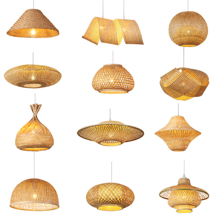 Woven Bamboo Deckenlampe