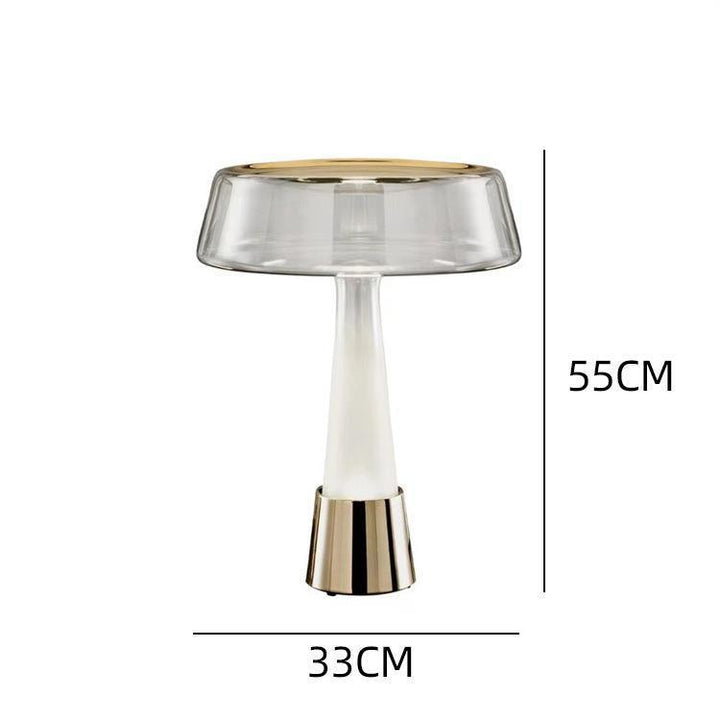 Zeitgenössische Glastischlampe