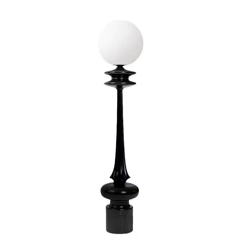 Moderne elegante Stehlampe mit künstlerischem Globenschirm