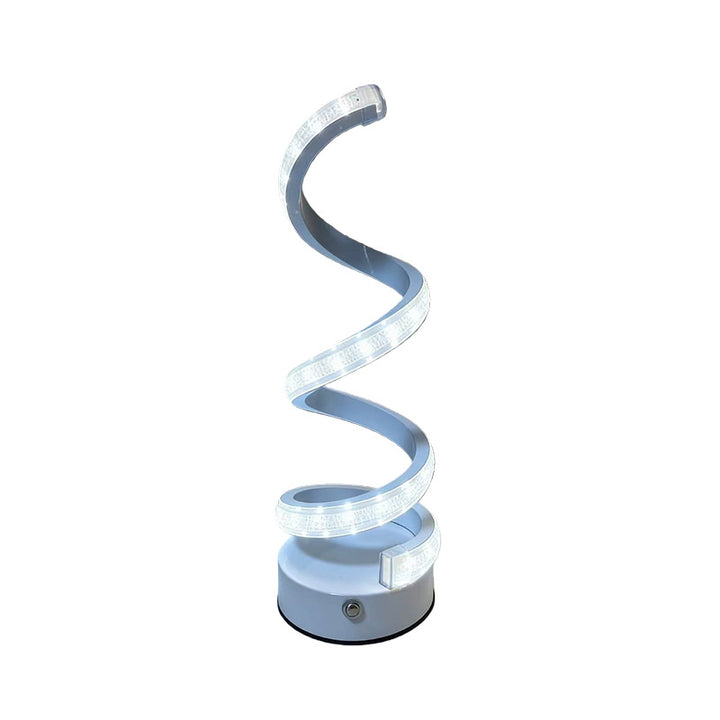 Moderne Spiral-LED-Tischlampe