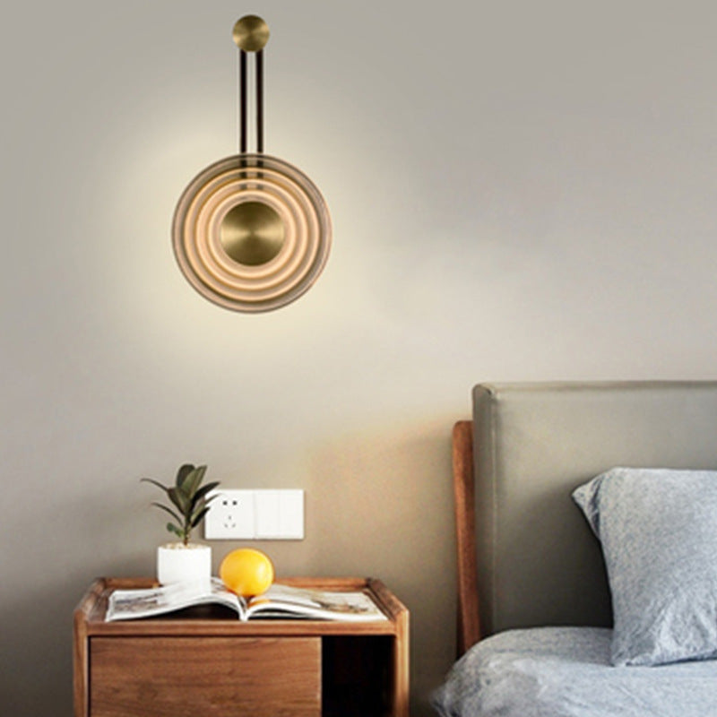 Moderne kreisförmige LED-Wandleuchte