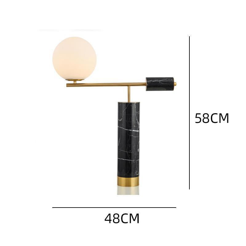 Moderne Minimalistische Tischlampe mit Marmorbasis