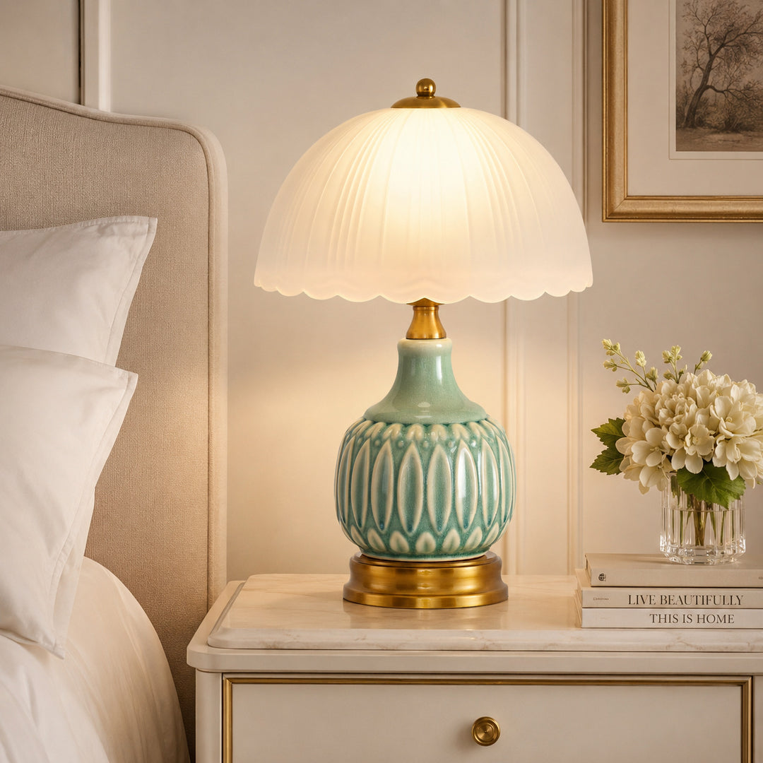 Elegante dekorative Tischlampe