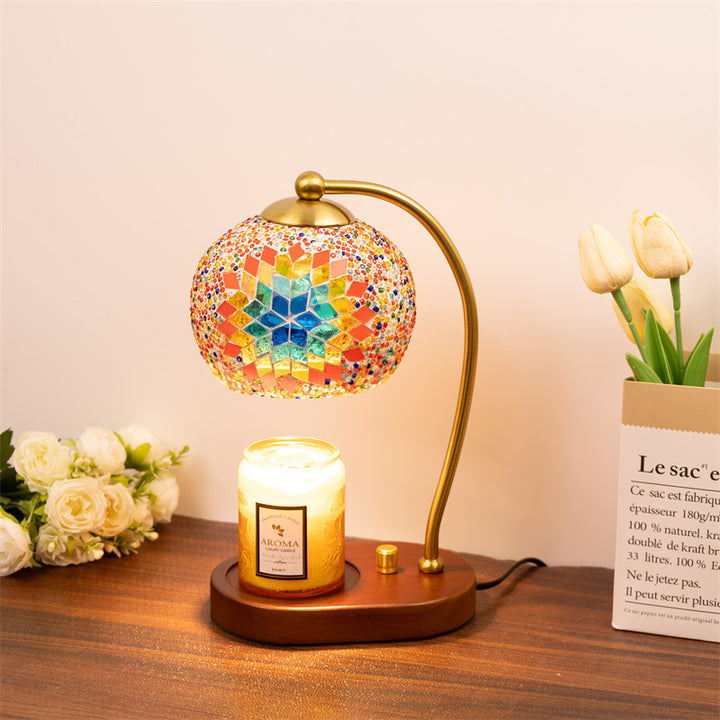 Mosaik Glas Tischlampe