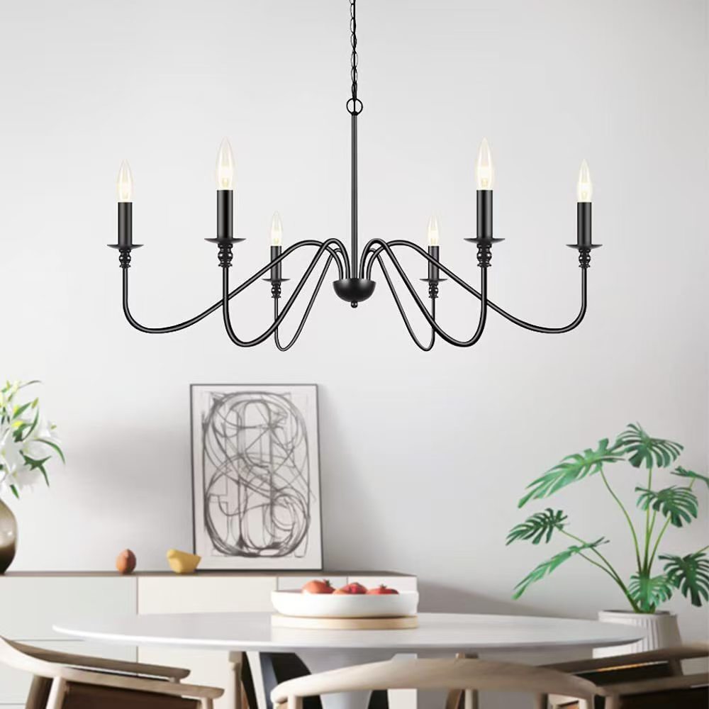 Moderner industrieller Mehrarmiger minimalistischer Kerzenständer Kronleuchter Pendelleuchte
