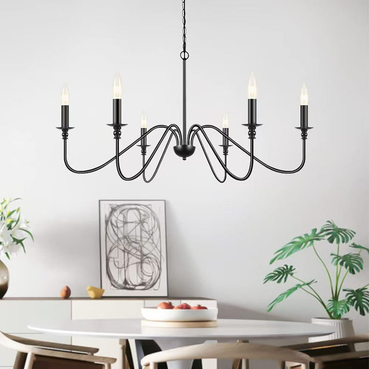 Moderner industrieller Mehrarmiger minimalistischer Kerzenständer Kronleuchter Pendelleuchte
