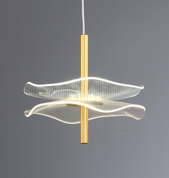 Elegante Wellen Pendelleuchte