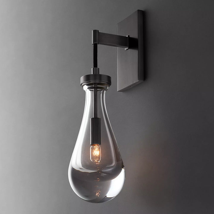 Elegante Glas Wandleuchte