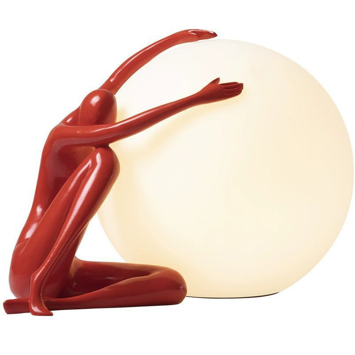 Künstlerische Tischlampe mit einzigartigem skulpturalem Design