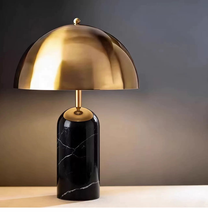 Moderne Marmor- und Metall-Tischlampe