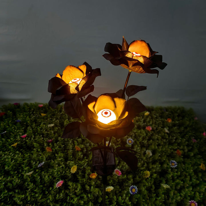 Dekorative Solarbetriebene Gartenrosenlichter