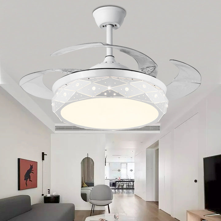 Zeitgenössische Deckenventilator Lichtinstallation