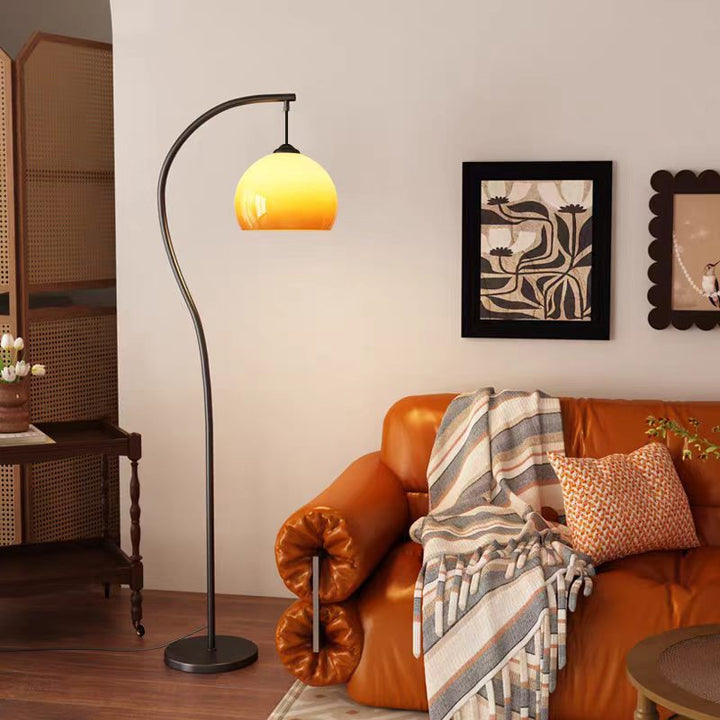 Arc Stehlampe mit Kuppel-Schirm