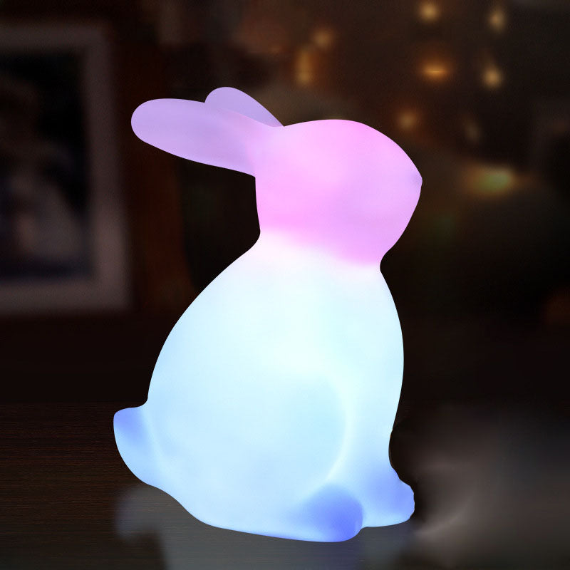 Moderne kreative Kaninchen PE LED Tischlampe für das Schlafzimmer