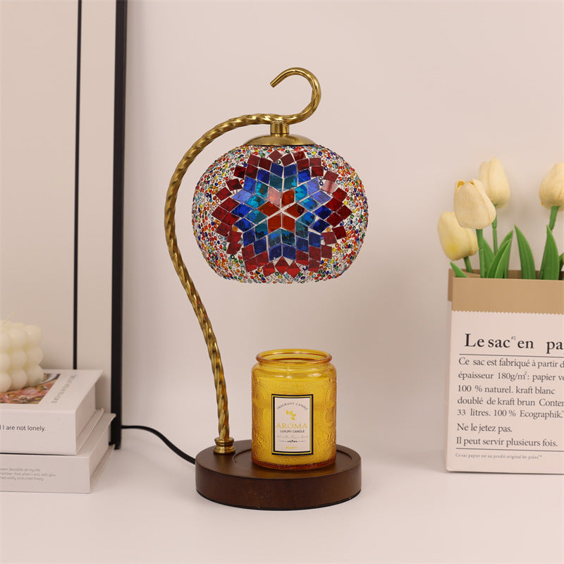 Mosaik Glas Tischlampe