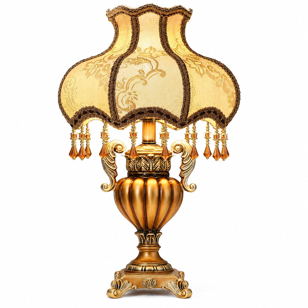 Vintage Floral Tischlampe