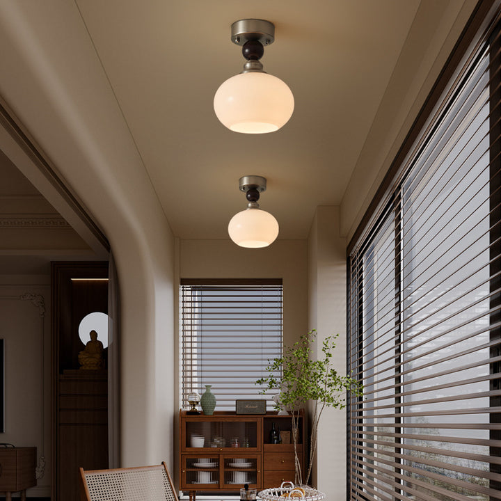 Elegante Globus Pendelleuchte